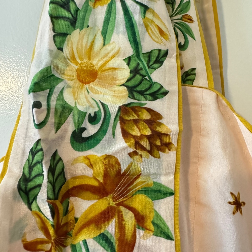 FARM Rio pink botanical beauty shoulder bow midi dress. NEW CONDITION - Picture 7 of 16